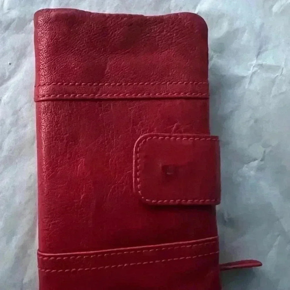 Fossil Long Live Vintage Red Wallet - Picture 3 of 9